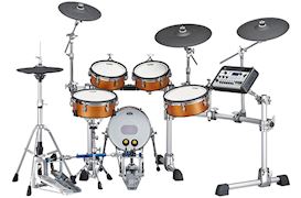YAMAHA - DTX10K-X ELEKTRONISCH DRUMSTEL REAL WOOD TCS PADS