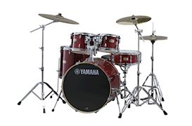 YAMAHA - DRUMSTEL STAGE CUSTOM SBP2F5 CRANBERRY RED + HW780