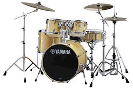 YAMAHA - DRUMSTEL STAGE CUSTOM SBP2F5 NATURAL WOOD  + HW780