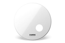 EVANS - BD22RSW EQ3 RESONANT SMOOTH WHITE BASS DRUM HEAD, 22 INCH