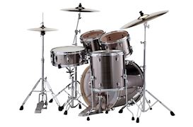 PEARL - EXX705NBRC21 EXPORT DRUMSTEL SMOKEY CHROME + HW + CYMBALS