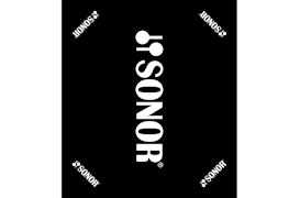 SONOR - 63010140 DRUM MAT MET SONOR LOGO BLACK 180X160CM