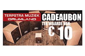 TERPSTRA MUZIEK DRUMLAND - CADEAUBON 10 EURO PERCUSSIE