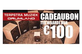 TERPSTRA MUZIEK DRUMLAND - CADEAUBON 100 EURO PERCUSSIE
