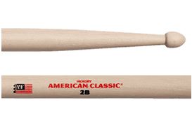 VIC FIRTH - 2B DRUMSTOKKEN AMERICAN CLASSIC HICKORY