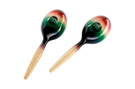 MEINL - MWM1MC WOOD OVAL MULTI COLOUR MARACAS
