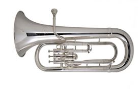 BESSON - BE162-2-0 EUPHONIUM BES, 3 STAINLESS STEEL VALVES, ZILVER