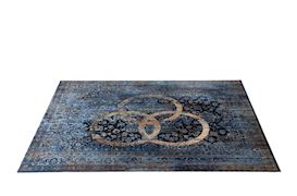 DRUMNBASE - VP185BNZ VINTAGE PERSIAN STAGE DRUMMAT BLUE 185X160