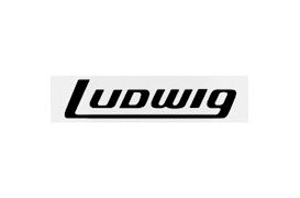 LUDWIG - BASSDRUM BLOCK LOGO STICKER BLACK 10"