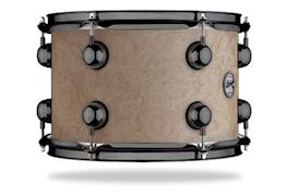 DS DRUM - REBEL CS BIRCH DRUMSTEL - NATURAL BURL/BLACK NICKEL HW
