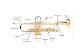 VINCENT BACH - 180 STRAD. MOUTHPIPE 25 UNLAQUERED TRUMPET