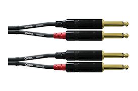 CORDIAL - CFU6PP DUAL MONO KABEL - 6,3MM JACK - 6,3MM JACK 6M