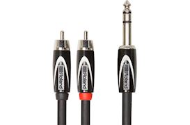 ROLAND - RCC-5-TR2R SPLITTER KABEL 6,3MM JACK (TRS) - 2X TULP, 1,5M