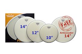 REMO - PP-0110-BA AMBASSADOR COATED 10", 12", 14" + 14" AMBASSADOR