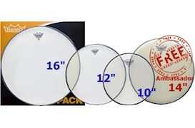 REMO - PP-2320-BA AMBASSADOR CLEAR 10", 12", 16" + 14"
