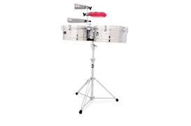 LATIN PERCUSSION - LP1415-S TIMBALES PRESTIGE STAINLESS STEEL