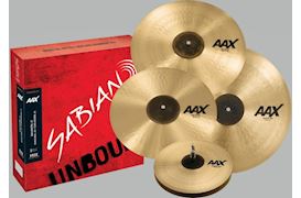 SABIAN - 25005XCP AAX PROMOTIONAL SET 14"-16"-18"-21" NATURAL FINISH