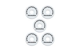 CYMPAD - CS15/5-W CHROMATICS Ø 40 / 15 MM WIT - SET 5 STUKS
