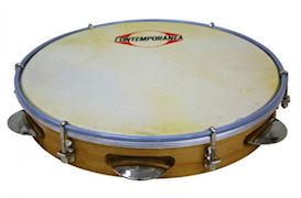 CONTEMPORANEA - CL-PAN10-02 PANDEIRO 10" HOUT MET NATUURVEL LIGHT