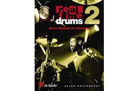BOEK - REAL TIME DRUMS LEVEL 2 BASIC METHODE (BK-2 CD'S) FOR DRUMSE
