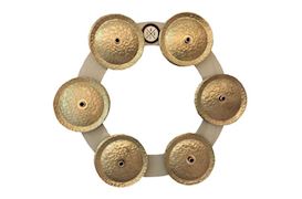 BIG FAT SNARE DRUM - BFSD-BLING-RING-WC BLING RING MET JINGLES WHITE COPPER