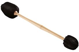 LUDWIG - MALLETS, "DOUBLE BALL" SOFT WHITE PILE ON WOODEN SHAFT