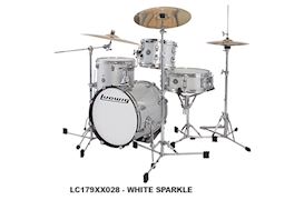LUDWIG - LC179XX028 BREAKBEATS QUESTLOVE 4PC WHITE SPARKLE DRUMSTEL