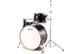LUDWIG - LRC26ZXBK CENTENNIAL ZEP SET 4 PC SHELLSET TRANSP BLACK