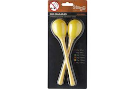 STAGG - EGG MARACAS 45 GRAM GEEL 2 STUKS